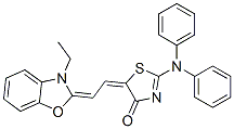 CAS#: 2718-77-6, (5Z)-2-(Di(Phenyl)Amino)-5-[(2Z)-2-(3-Ethyl-1,3-Benzoxazol-2-Ylidene)Ethylidene]-1,3-Thiazol-4-One