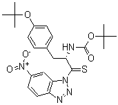 CAS#: 272442-17-8, tert-Butyl N-[(2S)-3-[4-[(2-methylpropan-2-yl)oxy]phenyl]-1-(6-nitrobenzotriazol-1-yl)-1-sulfanylidenepropan-2-yl]carbamate