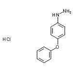 CAS 登录号：27302-95-0， (4-苯氧基苯基)肼盐酸盐(1:1)