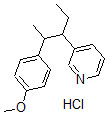CAS#: 27432-21-9, 3-[1-Ethyl-2-(4-methoxyphenyl)propyl]-Pyridine hydrochloride