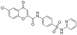 CAS 登录号：27455-36-3， 6-氯-4-氧代-N-[4-(2-吡啶基氨基磺酰基)苯基]-4H-1-苯并吡喃-2-甲酰胺