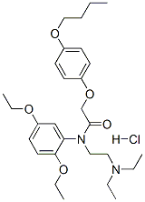 CAS#: 27471-60-9, 2-(4-Butoxyphenoxy)-N-(2,5-Diethoxyphenyl)-N-[2-(Diethylamino)Ethyl]Acetamide Monohydrochloride