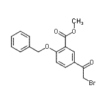 CAS 登录号：27475-14-5， 甲基2-(苄氧基)-5-(溴乙酰基)苯甲酸酯