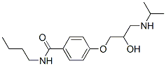 CAS 登录号：27519-62-6， N-丁基-4-[2-羟基-3-[(1-甲基乙基)氨基]丙氧基]苯甲酰胺