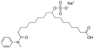 CAS#: 27522-42-5, N-Methyl-N-Phenyl-10-(Sulfooxy)-Octadecanamide Sodium Salt (1:1)