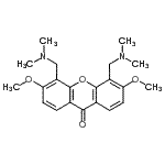 CAS#: 27529-90-4, 4,5-Bis[(Dimethylamino)Methyl]-3,6-Dimethoxy-9H-Xanthen-9-One