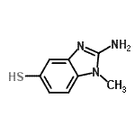 CAS 登录号：27582-11-2， 2-氨基-1-甲基-1H-苯并咪唑-5-硫醇