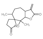 CAS#: 27696-09-9, (3aS,7R,8abeta)-3abeta,4,5,6,8,8a,3',4'-Octahydro-8alpha-Hydroxy-6alpha,8-Dimethyl-3-Methylenespiro[7H-Cyclohepta[b]Furan-7,2'(5'H)-Furan]-2,5'(3H)-Dione