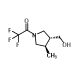 CAS#: 277335-21-4, 2,2,2-Trifluoro-1-[(3R,4R)-3-(Hydroxymethyl)-4-Methyl-1-Pyrrolidinyl]Ethanone