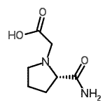 CAS 登录号：277751-02-7， [(2S)-2-氨基甲酰-1-吡咯烷基]乙酸