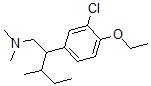 CAS 登录号:27778-80-9, 3-氯-4-乙氧基-N,N-二甲基-beta-(1-甲基丙基)苯乙胺
