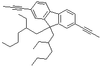 CAS#: 278176-13-9, 9,9-Di(2'-Ethylhexyl)-2,7-Di-1-Propynyl-9H-Fluorene