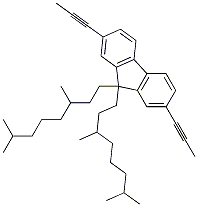 CAS 登录号：278176-14-0， 9,9-二[(3S)-3,7-二甲基辛基]-2,7-二(丙-1-炔基)芴