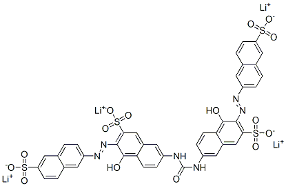 CAS#: 27820-51-5, 7,7'-(Carbonyldiimino)Bis[4-Hydroxy-3-[(6-Sulfo-2-Naphthalenyl)Azo]-2-Naphthalenesulfonic acid Tetralithium Salt