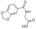 CAS 登录号：27855-25-0， (1,3-苯并二氧戊环-5-基羰基)氨基]乙酸
