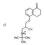 CAS#: 27867-05-6, 5-{2-Hydroxy-3-[(2-Methyl-2-Propanyl)Amino]Propoxy}-3,4-Dihydro-1(2H)-Naphthalenone Hydrochloride (1:1)