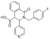 CAS#: 278782-55-1, 2-(4-Fluorobenzyl)-1-Oxo-3-Pyridin-4-Yl-1,2,3,4-Tetrahydroisoquinoline-4-Carboxylic Acid