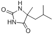 CAS 登录号：27886-67-5， 5-甲基-5-(2-甲基丙基)-2,4-咪唑烷二酮
