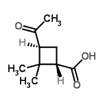 CAS#: 279240-50-5, (1S,3S)-3-Acetyl-2,2-Dimethylcyclobutanecarboxylic Acid