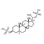 CAS 登录号：27935-53-1， (3beta,5alpha,20S)-孕甾烷-3,20-二基二(氢硫酸盐)