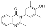 CAS 登录号：27945-43-3， 3-(4-羟基-3,5-二甲基苯基)-2-甲基喹唑啉-4(3H)-酮