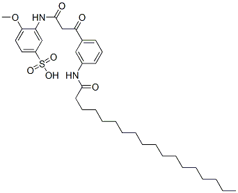 CAS#: 27982-29-2, 3-[[1,3-Dioxo-3-[3-[(1-Oxooctadecyl)Amino]Phenyl]Propyl]Amino]-4-Methoxybenzenesulphonic Acid