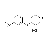 CAS#: 28033-33-2, 4-[3-(Trifluoromethyl)Phenoxy]Piperidine Hydrochloride (1:1)