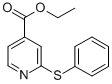 CAS 登录号：282087-47-2， 2-(苯基硫代)-吡啶-4-羧酸乙酯