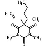 CAS#: 28239-49-8, 5-Allyl-1,3-Dimethyl-5-(2-Pentanyl)-2,4,6(1H,3H,5H)-Pyrimidinetrione