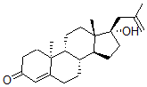CAS 登录号：2824-50-2， 17a-(2'-甲代烯丙基)-9b,10a-雄甾-4-烯-17-醇-3-酮