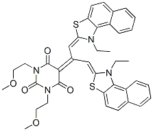 CAS#: 28279-27-8, 5-[2-(1-Ethylnaphtho[1,2-d]Thiazol-2(3H)-Ylidene)-1-[(1-Ethylnaphtho[1,2-d]Thiazol-2(3H)-Ylidene)Methyl]Ethylidene]-1,3-Bis(2-Methoxyethyl)Barbituric Acid