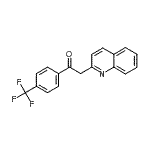 CAS 登录号：283597-72-8， 2-(2-喹啉基)-1-[4-(三氟甲基)苯基]乙酮