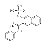 CAS 登录号：28374-86-9， 3-[(2-甲基苯基)氨基甲酰]-2-萘基二氢磷酸酯