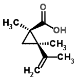 CAS#: 284471-44-9, (1R,2R)-2-Isopropenyl-1,2-Dimethylcyclopropanecarboxylic Acid