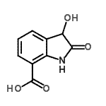 CAS#: 28546-23-8, 3-Hydroxy-2-Oxo-7-Indolinecarboxylic Acid
