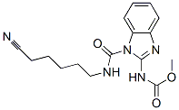 CAS 登录号：28559-00-4， [1-[[(5-氰基戊基)氨基]羰基]-1H-苯并咪唑-2-基]氨基甲酸甲酯