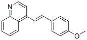 CAS#: 2859-55-4, 4-[2-(4-Methoxyphenyl)Ethenyl]Quinoline