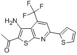 CAS#: 285980-95-2, 1-[3-Amino-6-(2-Thienyl)-4-(Trifluoromethyl)Thieno[2,3-b]Pyridin-2-Yl]Ethan-1-One