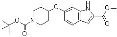 CAS#: 287389-12-2, Methyl 6-[(1-{[(2-Methyl-2-Propanyl)Oxy]Carbonyl}-4-Piperidinyl)Oxy]-1H-Indole-2-Carboxylate