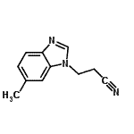 CAS 登录号：28739-46-0， 3-(6-甲基-1H-苯并咪唑-1-基)丙腈