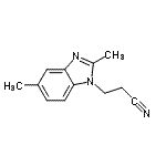 CAS#: 28739-49-3, 3-(2,5-Dimethyl-1H-Benzimidazol-1-Yl)Propanenitrile
