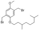 CAS#: 287919-00-0, 1,4-Bis(bromomethyl)-2-(3,7-dimethyloctoxy)-5-methoxybenzene