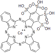 CAS#: 28802-06-4, 29H,31H-Phthalocyanine-1,2,3,4-Tetrasulfonic Acid, Cobalt(2+) Salt (1:1)