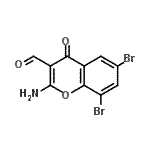 CAS#: 288399-44-0, 2-Amino-6,8-Dibromo-4-Oxo-4H-Chromene-3-Carbaldehyde