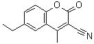 CAS 登录号：288399-88-2， 6-乙基-4-甲基-2-氧代-2H-苯并吡喃-3-甲腈