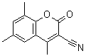 CAS 登录号：288399-93-9， 4,6,8-三甲基-2-氧代-2H-苯并吡喃-3-甲腈