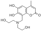 CAS#: 2908-75-0, 8-[[Bis(2-hydroxyethyl)amino]methyl]-6,7-dihydroxy-4-methyl-2H-1-Benzopyran-2-one