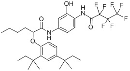 CAS#: 2923-93-5, N-[4-(2,2,3,3,4,4,4-Heptafluorobutyramido)-3-Hydroxyphenyl]-2-(2,4-Di-Tert-Pentylphenoxy)Hexanamide