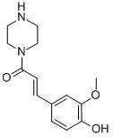 CAS#: 292821-46-6, 1-[3-(4-Hydroxy-3-Methoxyphenyl)-Oxo-2-Propenyl]-Piperazine