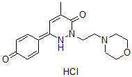 CAS#: 29285-79-8, 6-(4-Hydroxyphenyl)-4-methyl-2-[2-(4-morpholinyl)ethyl]-3(2H)-Pyridazinone hydrochloride